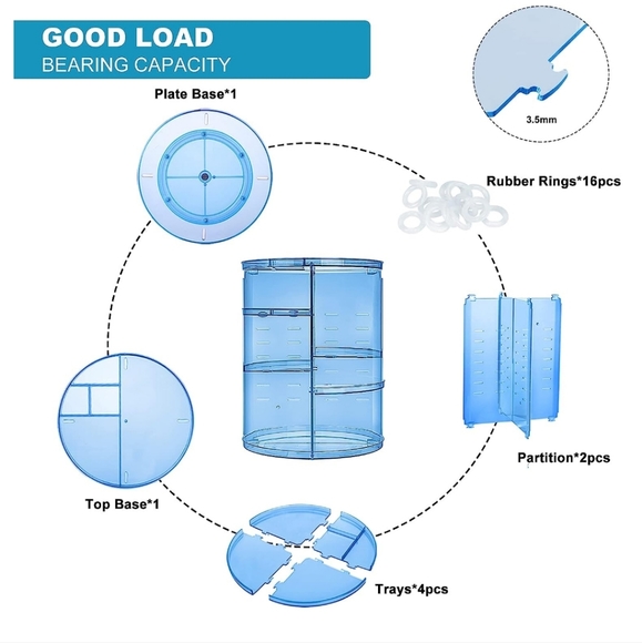 Leaving December NWOT 360 Rotating Organizer - Picture 4 of 4